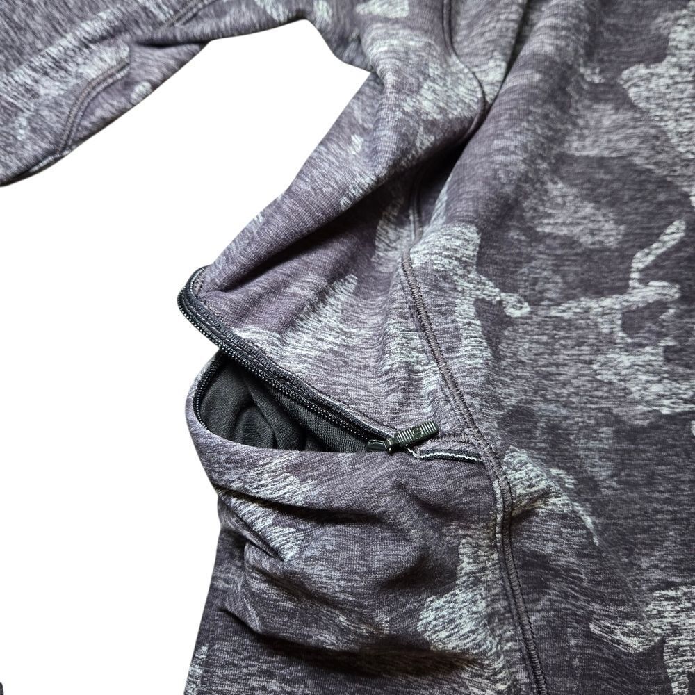 Lululemon Warm Stabilizer 1/2 Zip Hoodie Incognito Camo HTR Black - Picture 8 of 14